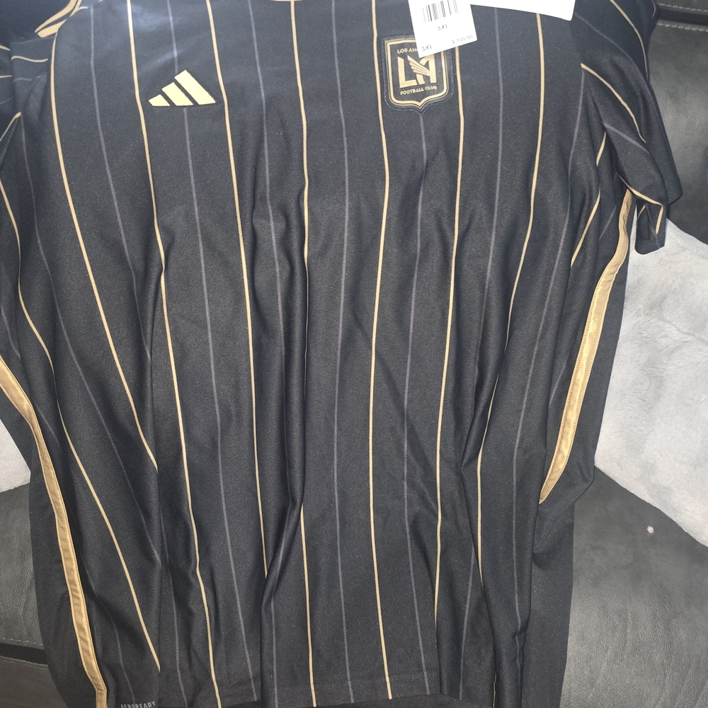 Black and Gold Striped Adidas Jersey